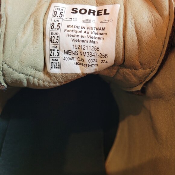 Sorel Men's Madison II Chukka Boots Tobacco Brown Leather 9.5 - Picture 10 of 10